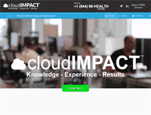 Tablet Screenshot of cloudimpact.com